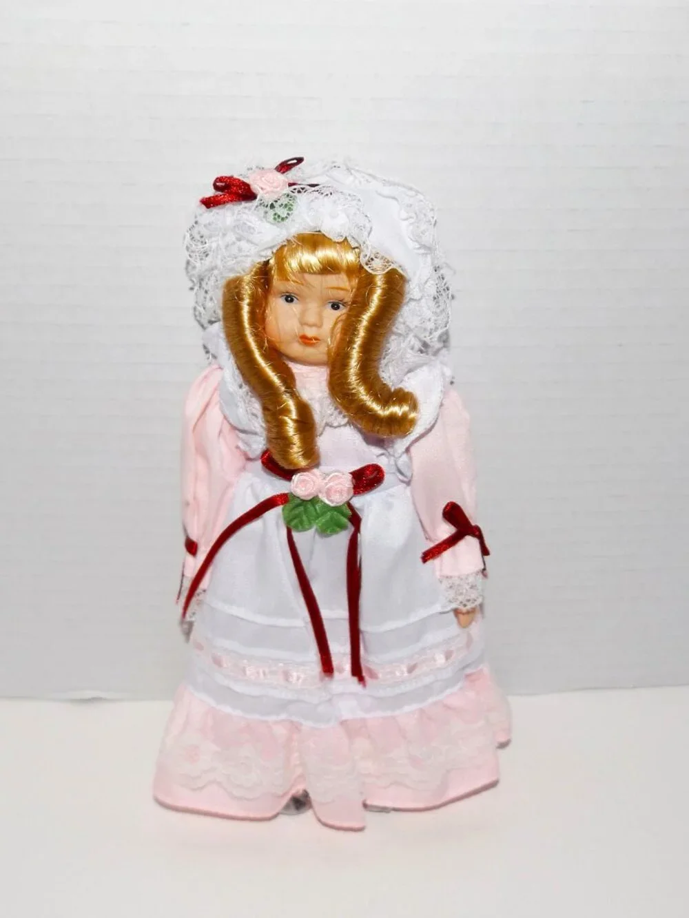 1990s Peabody & Wright 8” Porcelain County Doll of the Year 48821 New Other